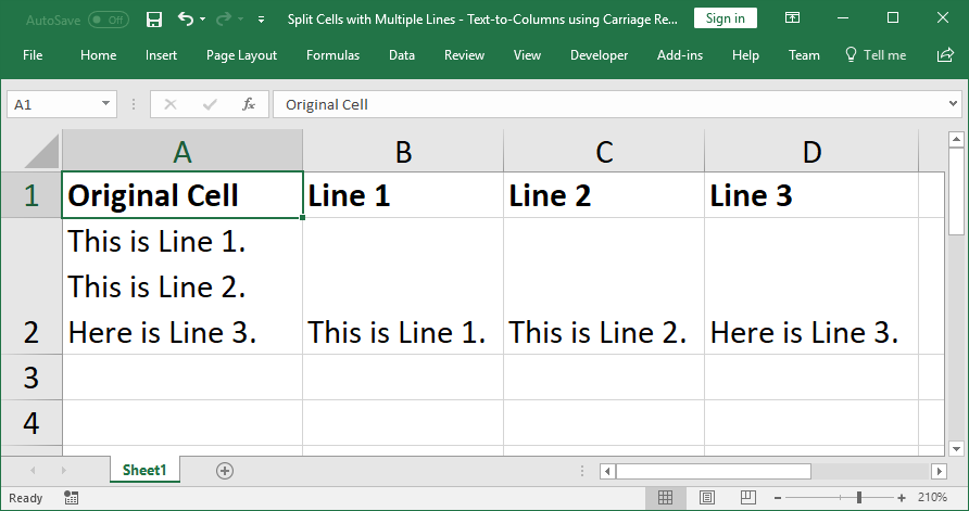 10 Examples Of Text To Columns How To Split Cells Columns In Excel