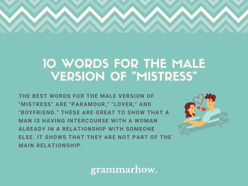 10 Words For The Male Version Of Mistress