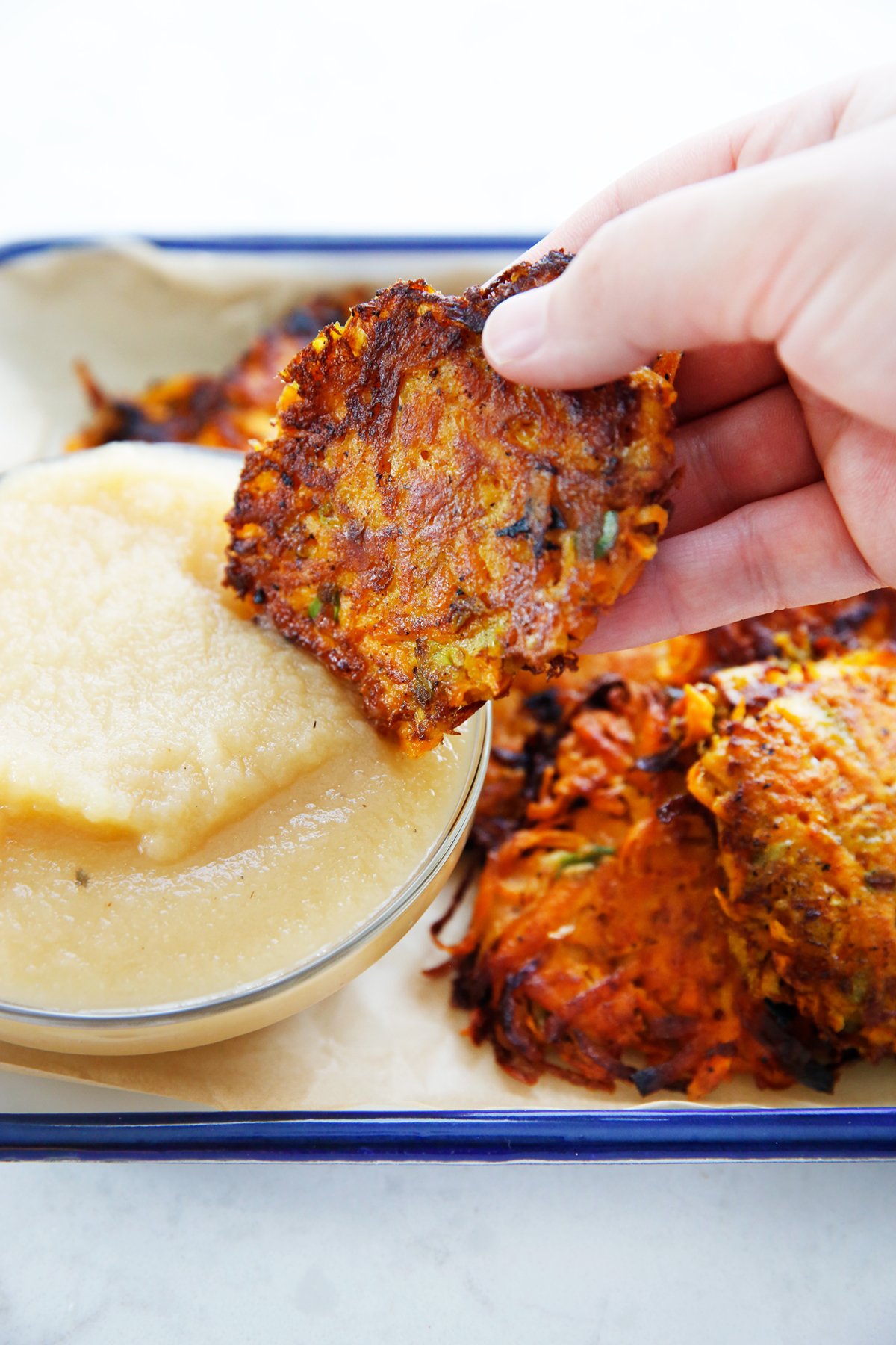 100 Calorie Sweet Potato And Zuke Latkes Stute Kitchen