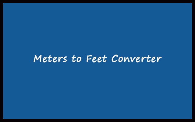 14 3 Meters To Feet Converter 14 3 M To Ft Converter