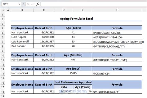 15 Ageing Formulas Excel S Ultimate Secret For Efficient Data