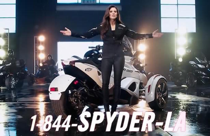 2014 Can Am Spyder Rt Trike Motorcycle Danica Patrick Original Color Print Ad