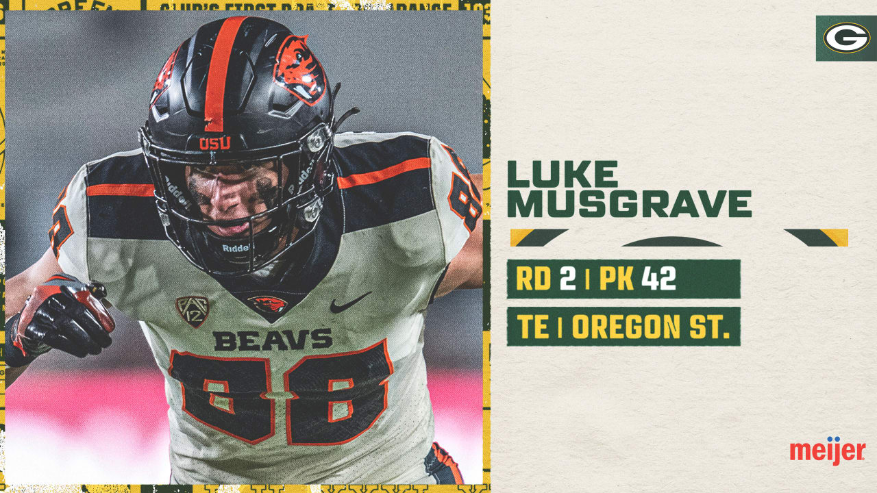 2023 Nfl Draft Packers Select Oregon State Te Luke Musgrave In Second