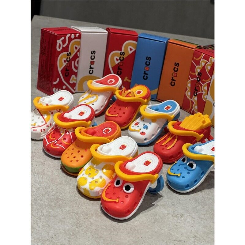 2024 Mcdonald S Mini Crocs Keychain Happy Meal Toys Completed Set 10