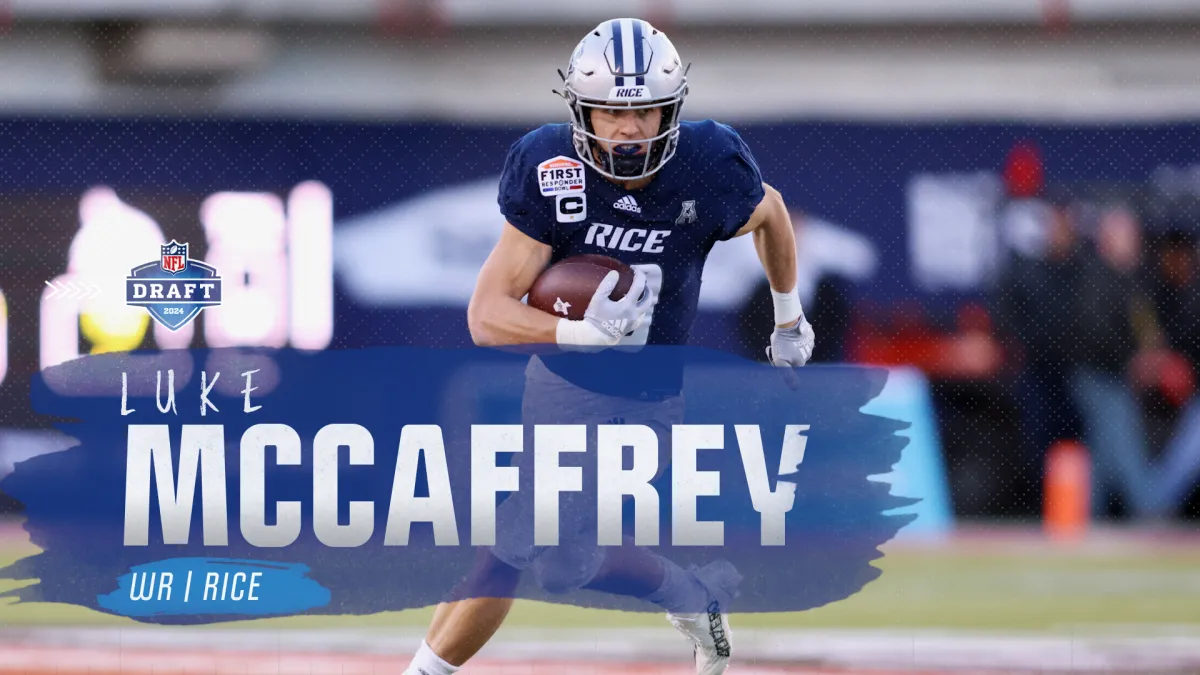 2024 Nfl Draft Highlights Luke Mccaffrey Wr Rice Nbc Sports Boston