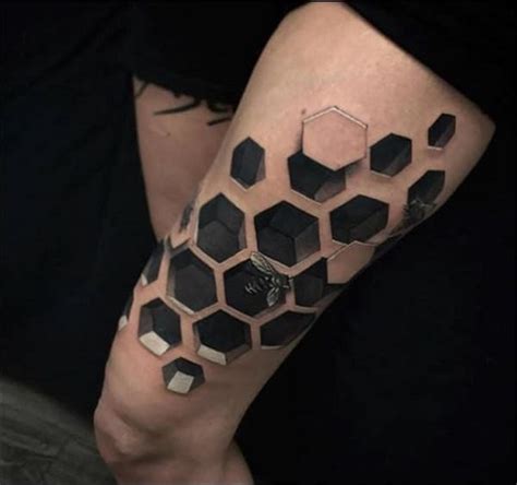 25 Honeycomb Pattern Tattoo Renneteija