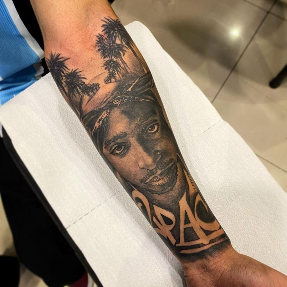 2Pac Tattoos 2Pac Tattoos Egipcio This Tattoo Is A Tribute To His