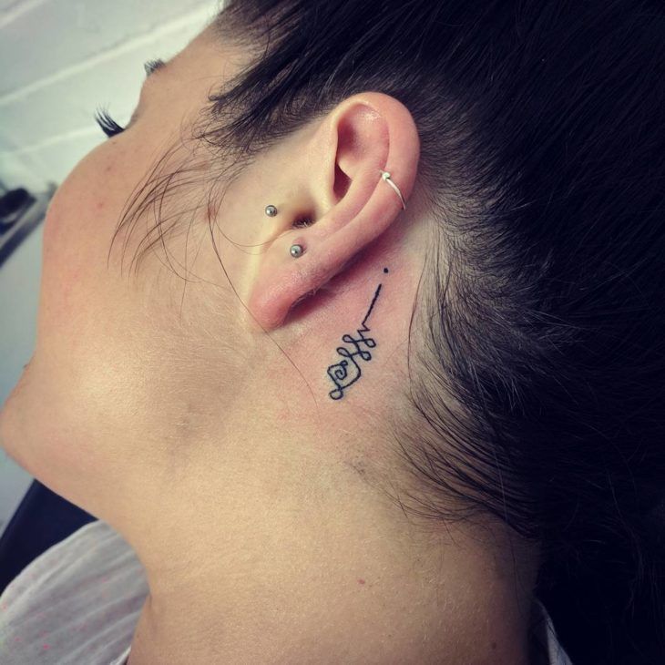 30 Creative Behind The Ear Tattoos For Women