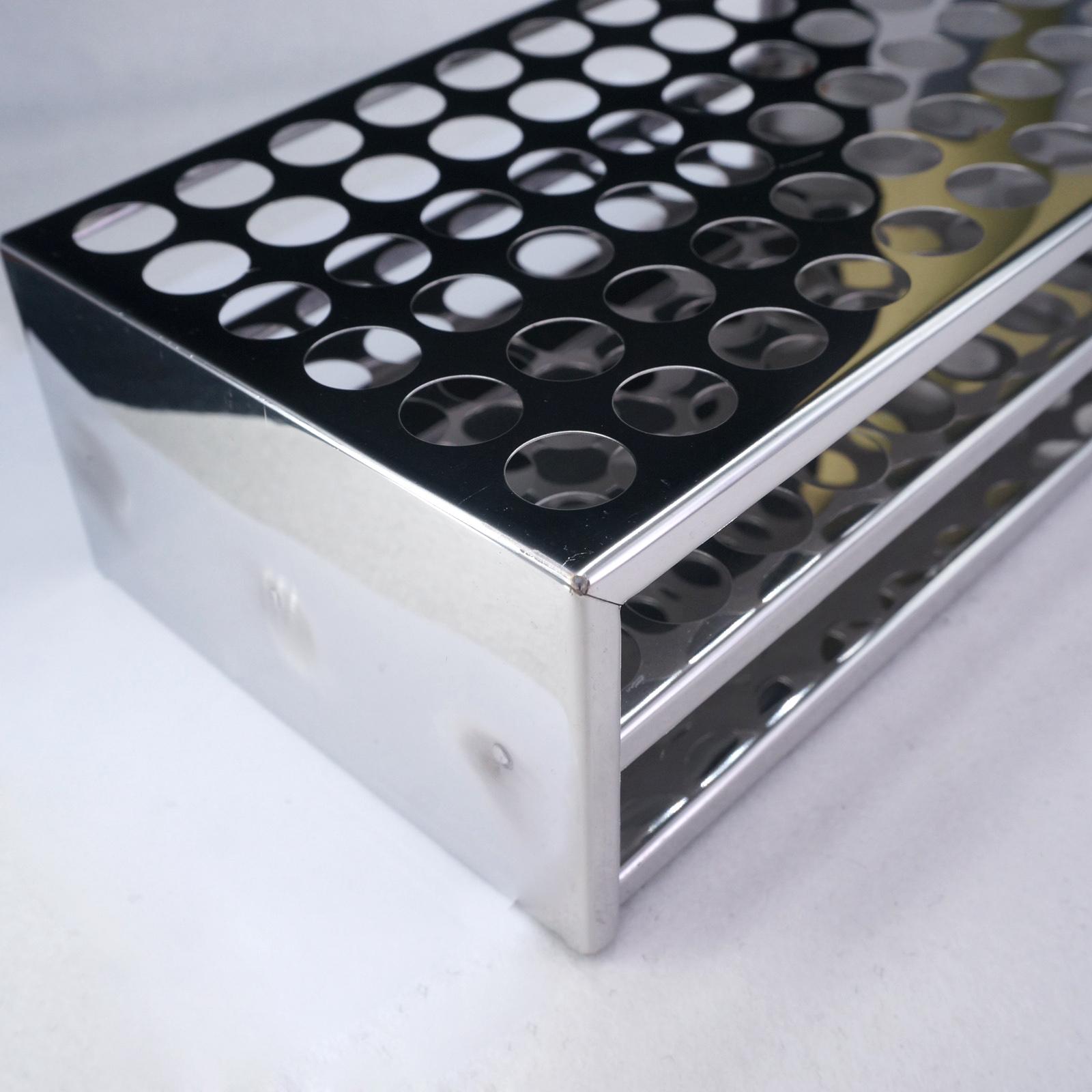 30Mm Diam X 12 Holes Stainless Steel Test Tube Rack Holder Storage Lab