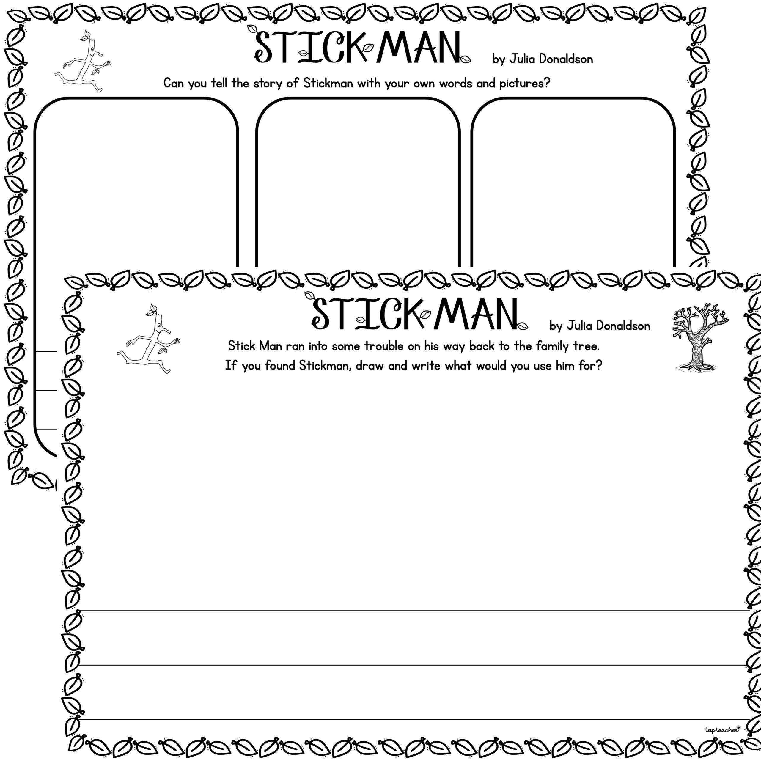 35 Stickman Ideas Stick Man Book Activities Forest School Activities