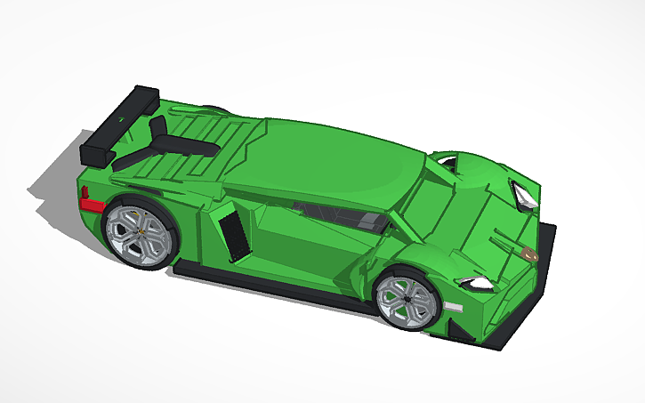 3D Design Lamborghini Aventador Svj Tinkercad