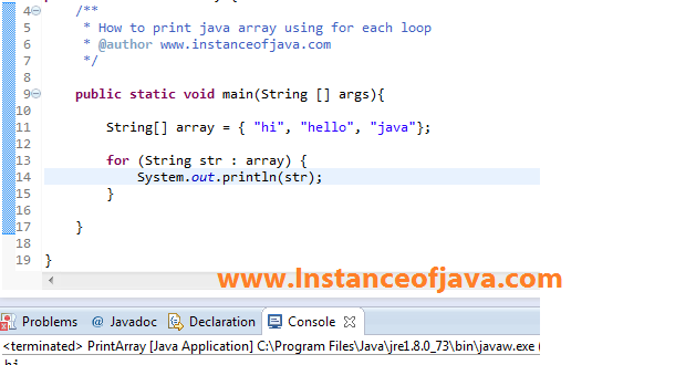 5 Different Ways To Print Arrays In Java Instanceofjava