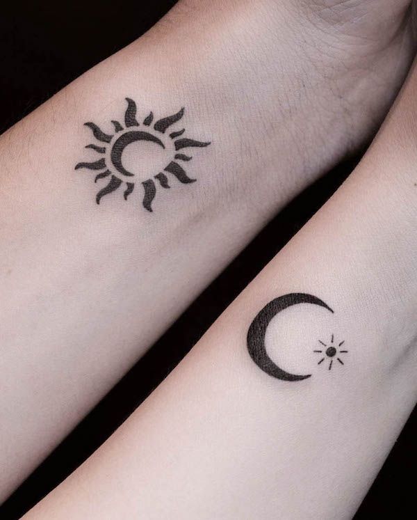 54 Elegant Sun And Moon Tattoos With Meaning Our Mindful Life