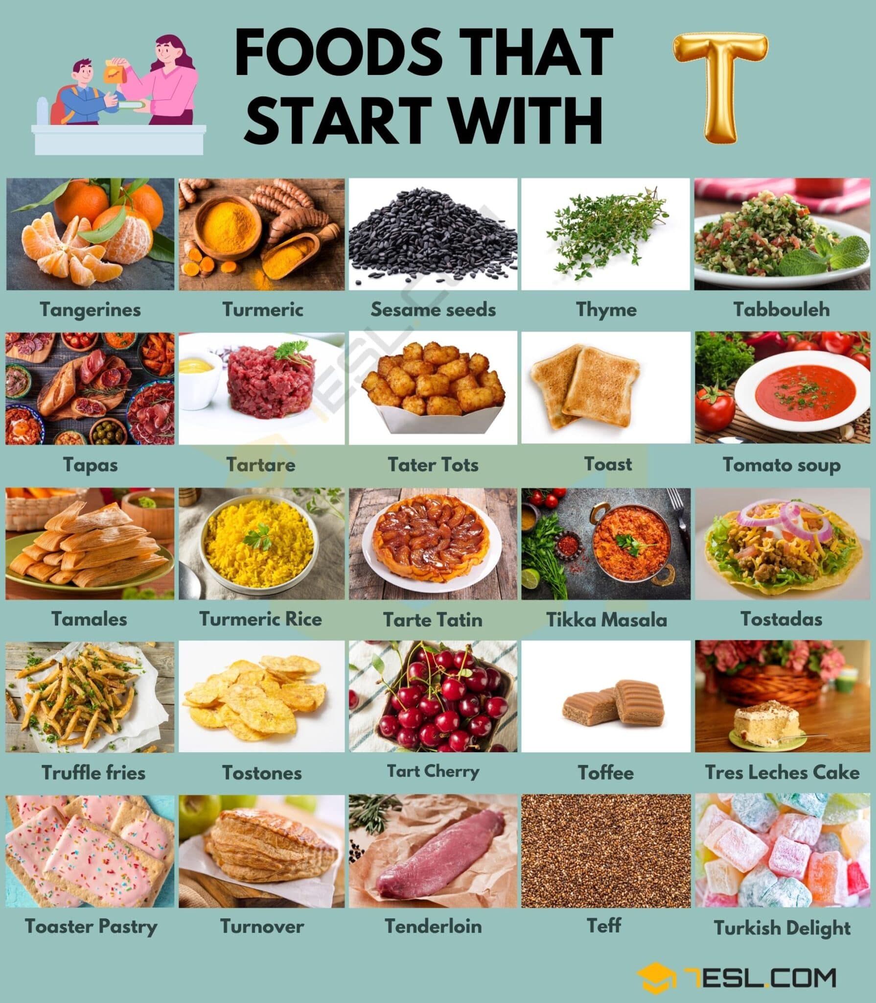 55 Foods That Start With T