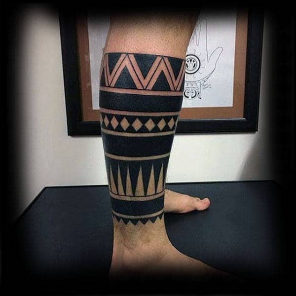 60 Epic Tribal Leg Tattoos For Men 2023 Inspiration Guide