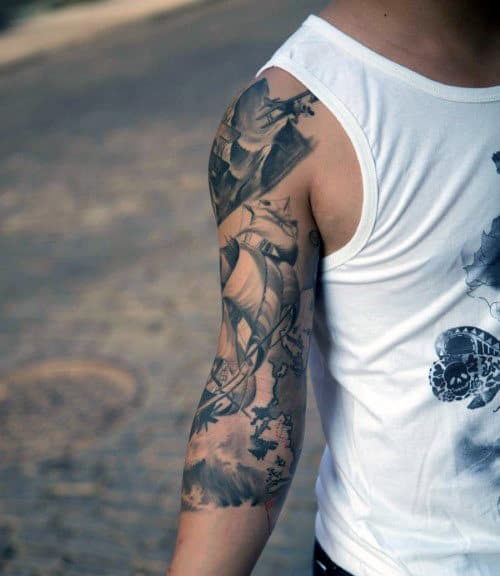 60 Half Sleeve Tattoos For Men Manly Designs And Masterpieces