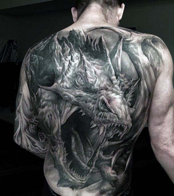 60 Stunning Dragon Back Tattoo Designs For Men 2023 Guide