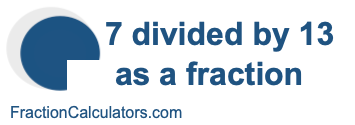 68 Divided By 13 As A Fraction