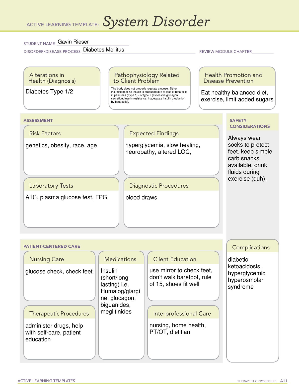 8 System Disorder Ati Template Template Guru