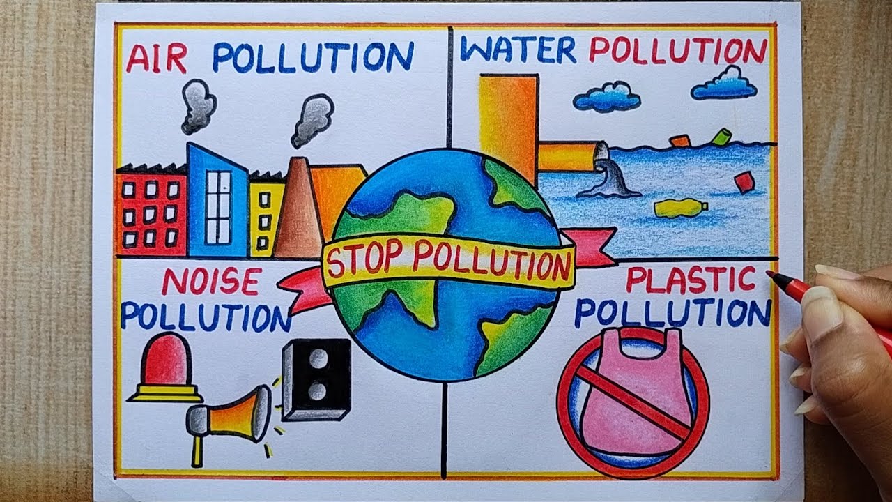 A Easy Sketch On Air Pollution Part 4 Youtube