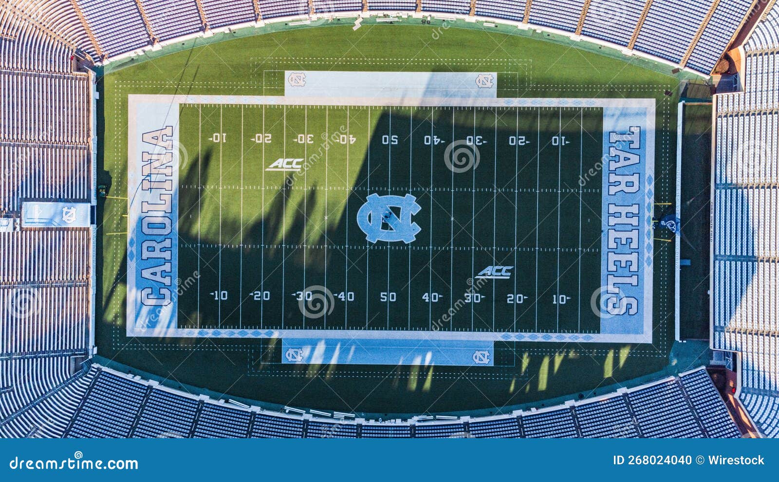 Aerial View Of Football Stadium Of Unc Chapel Hill Editorial Stock