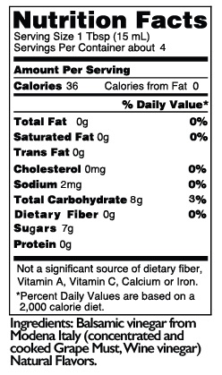 Aged Balsamic Vinegar Nutrition Facts Blog Dandk