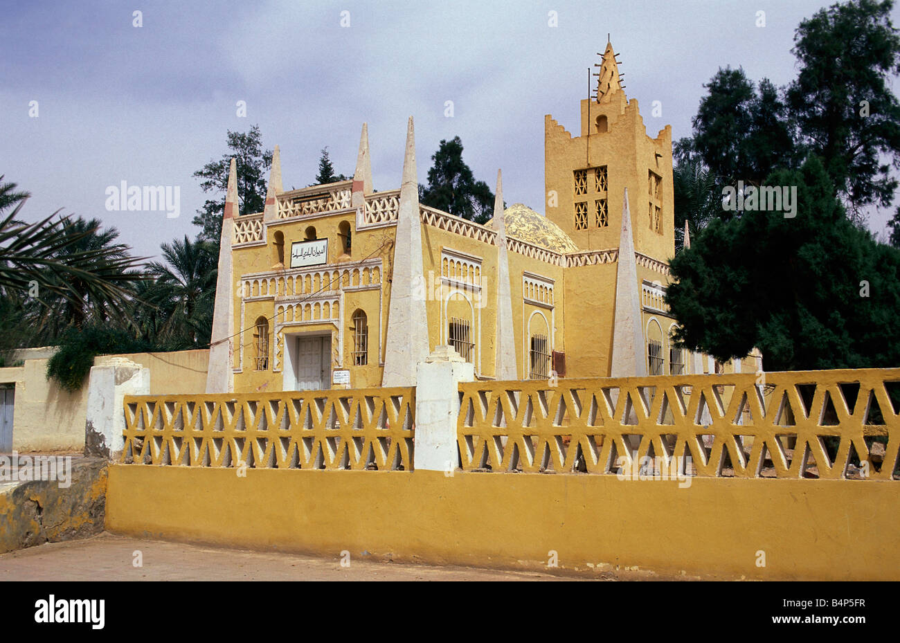 Algeria Ouargla Formal French Colonial Architecture Sahara Desert Stock