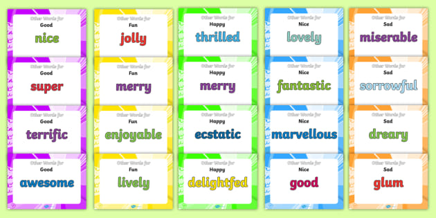 Alternative Words Display Poster Pack Hecho Por Educadores