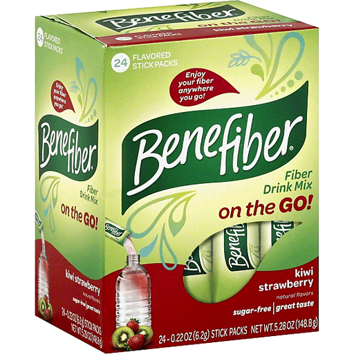 Amazon Com Benefiber On The Go Kiwi Strawberry 24 Stick Packs Per