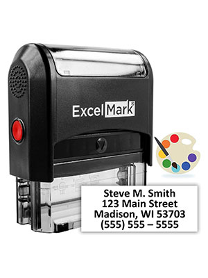 Amazon Com Excelmark Custom Stamp With Large Font Up To 4 Lines