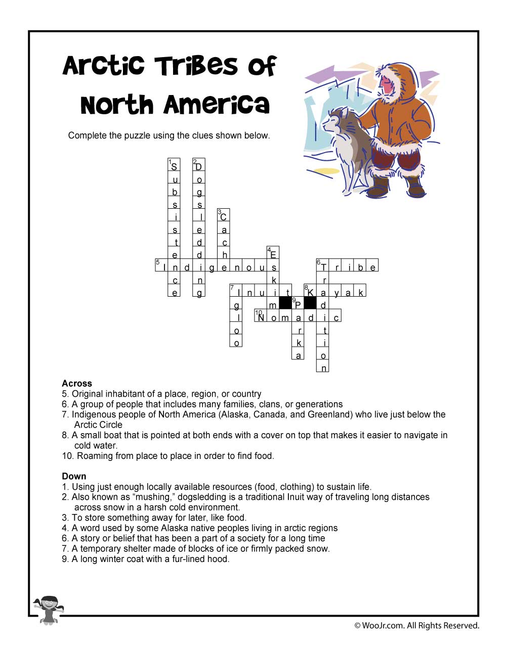 Arctic Native American Tribes For Kids Woo Jr Kids Activities