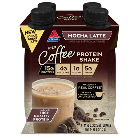 Atkins Gluten Free Protein Rich Shake Mocha Latte Keto Friendly 8