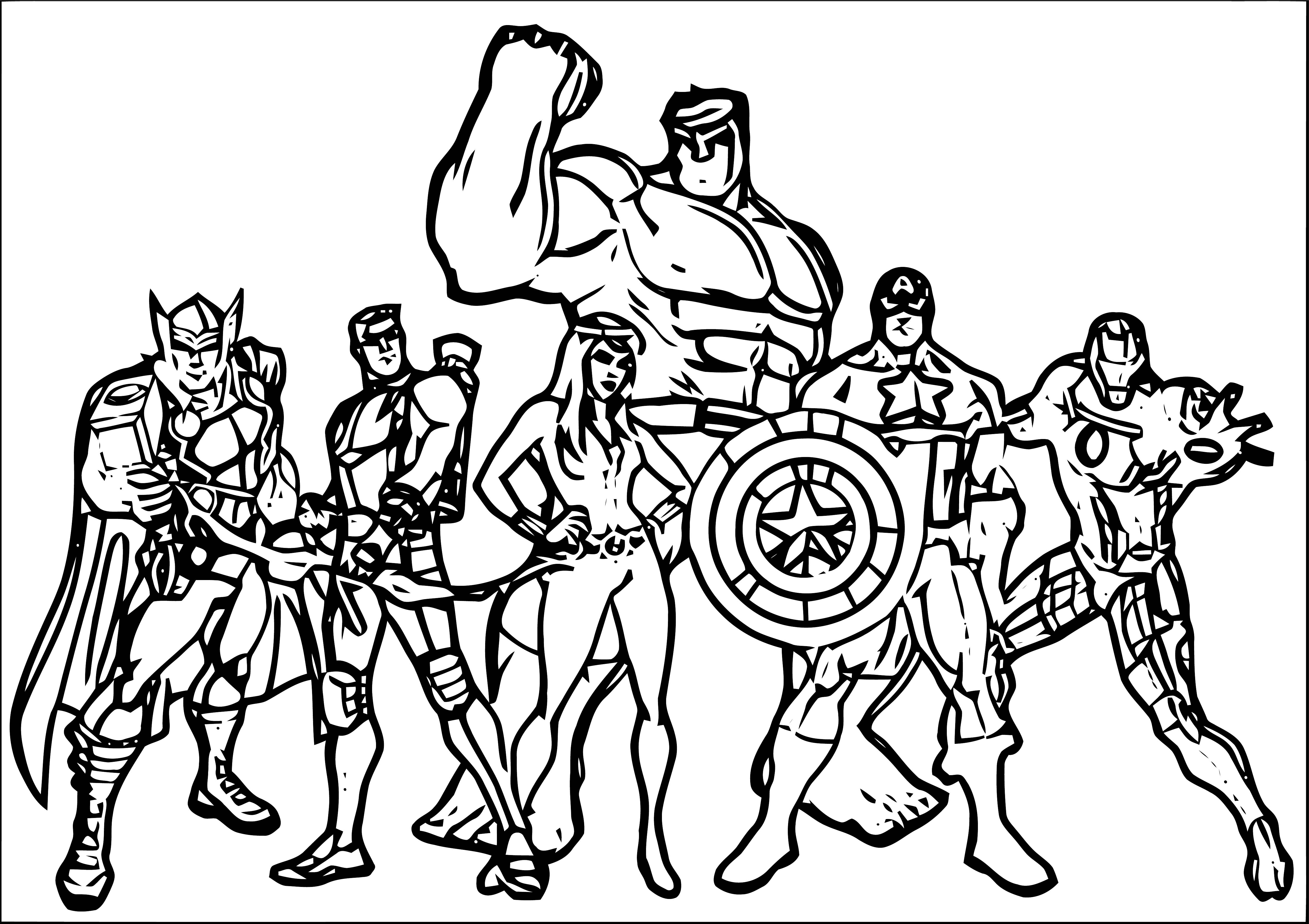 Avengers Coloring Page 280 Wecoloringpage Com