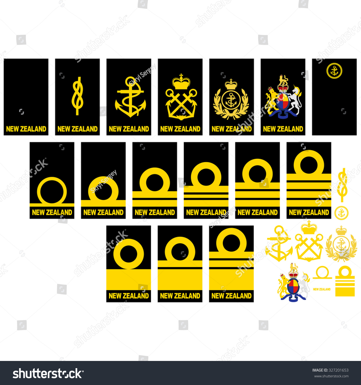 Badge Ranks Royal Navy Modern New 327201653 Shutterstock