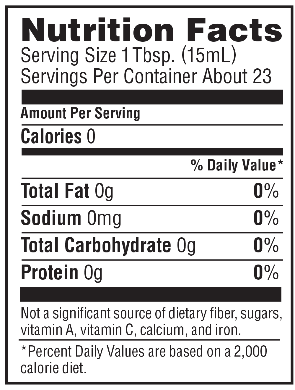 Balsamic Vinegar Calories 1 Tbsp