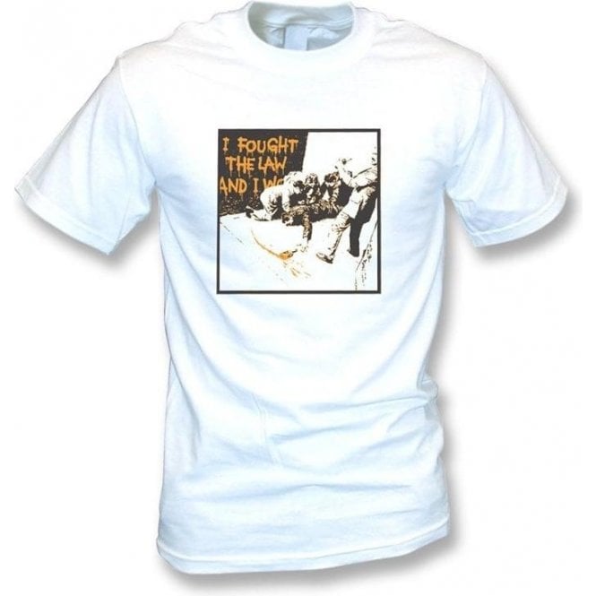 Banksy I Fought The Law Vintage Wash T Shirt