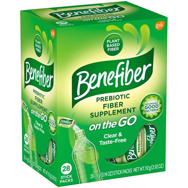 Benefiber Fiber Supplement On The Go Stick Packs 28 Ct Hy Vee