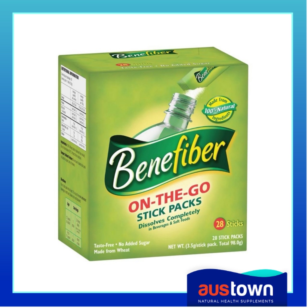 Benefiber Natural Fibre Supplement On The Go Stick 28 Pack Shopee