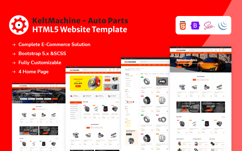 Best Car Parts Website Design