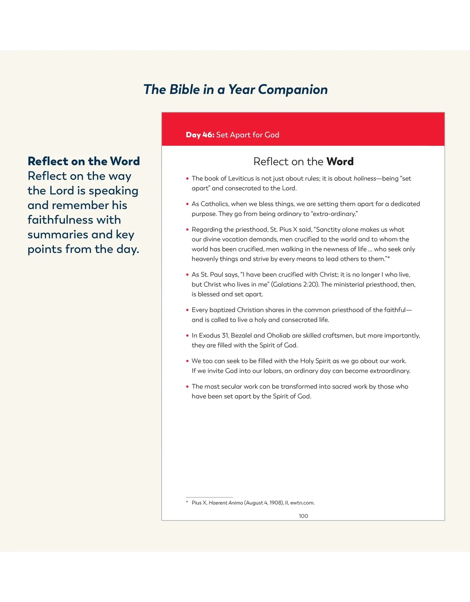 Bible In A Year Companion Volume Iii Reilly S Church Supply Gift