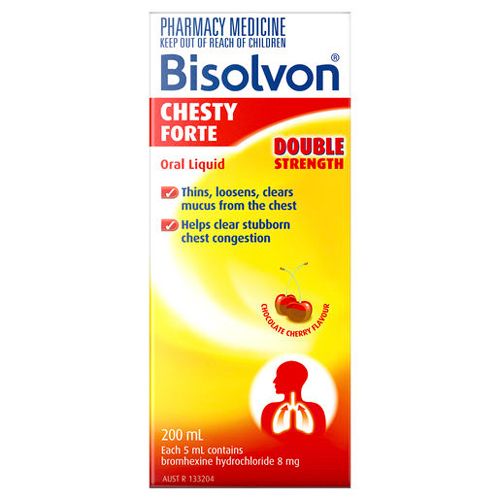 Bisolvon Chesty Forte Cough Liquid 200Ml Healthylife