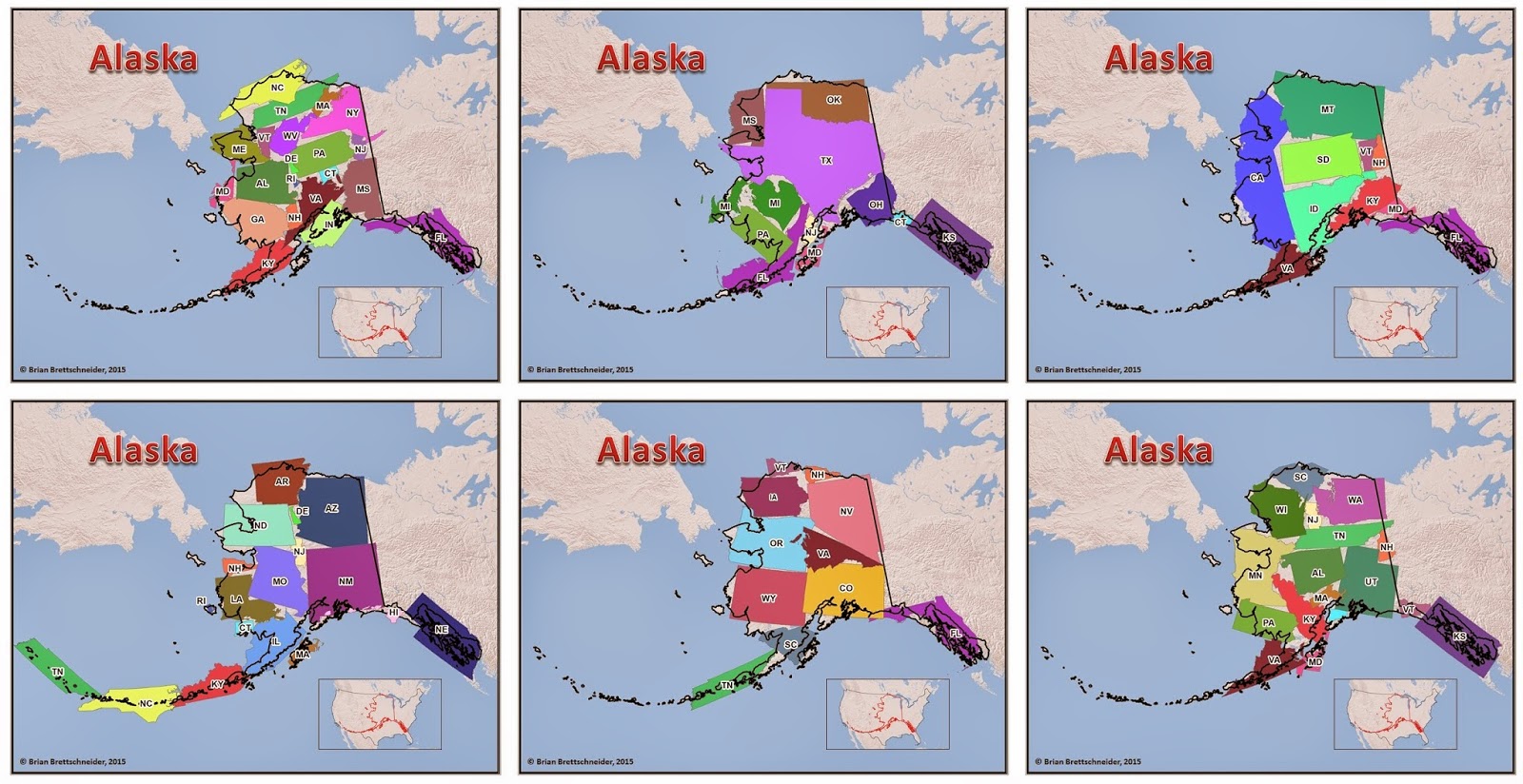 Brian B S Climate Blog Alaska Size Comparison Maps