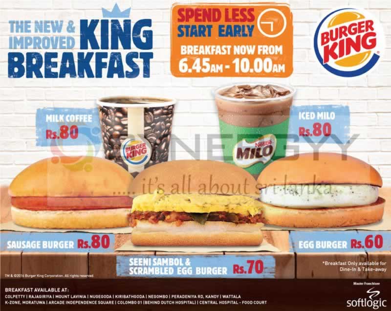 Burger King Breakfast Menu Synergyy