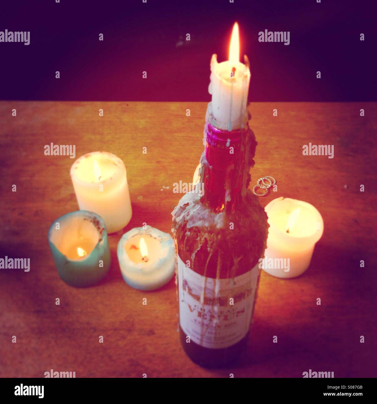 Burning The Candle At Both Ends Stock Photo Alamy