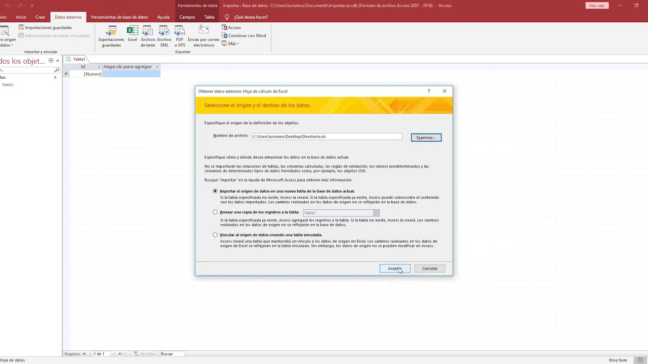 C Mo Importar Datos Externos Con Excel Youtube