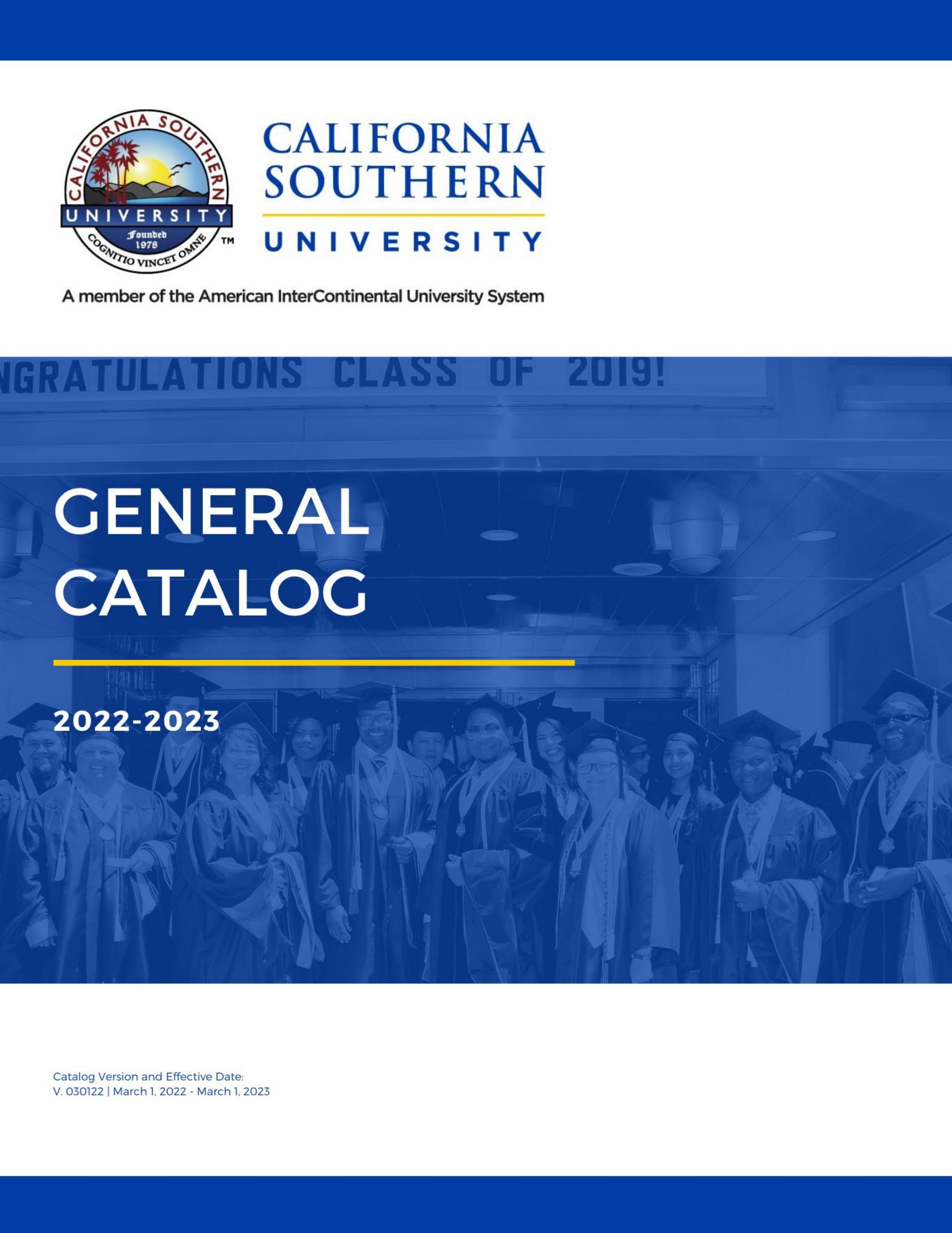 Calsouthern Catalog 2022 2023 By California Southern University Issuu