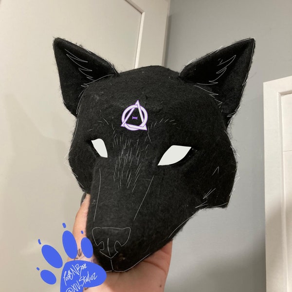 Canine Therian Mask Base Etsy