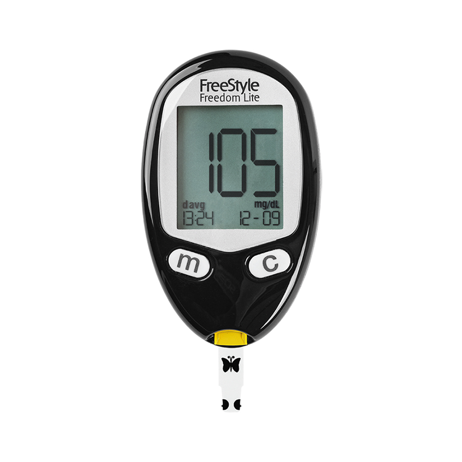 Check Blood Sugar With Freestyle Freedom Lite Meter Youtube