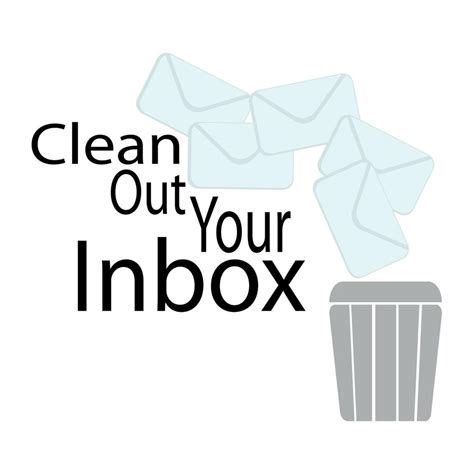 Clean Out Your Inbox Letters And Basket Silhouette Spam Or Junk Mail