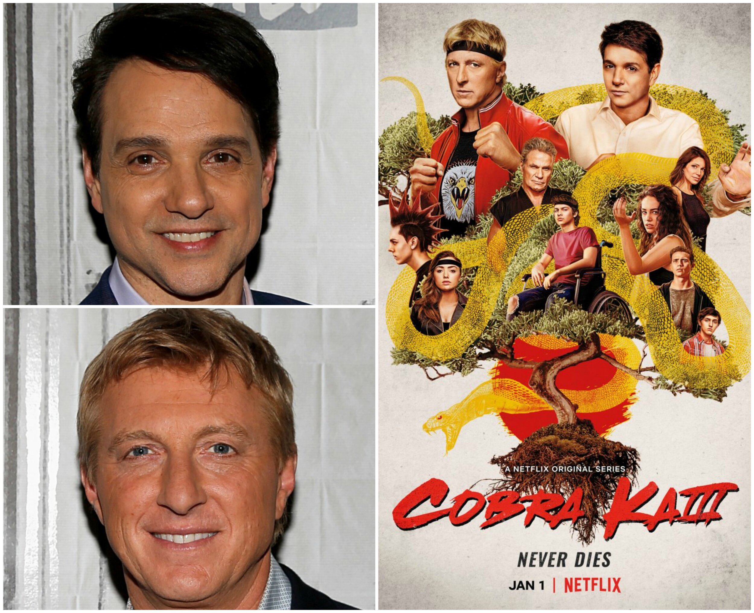 Cobra Kai Stars Ralph Macchio And William Zabka Talk New Youtube